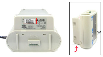 Serial number on the main Adview BP unit